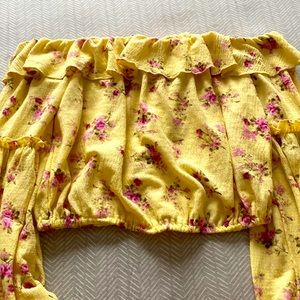 Yellow long sleeve shirt